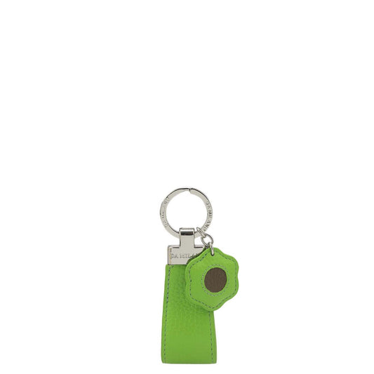 Wax Leather Key Chain - Slime