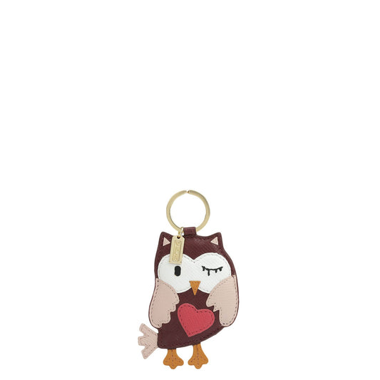 Franzy Leather Key Chain - Blood Stone