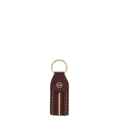 Franzy Leather Key Chain - Blood Stone