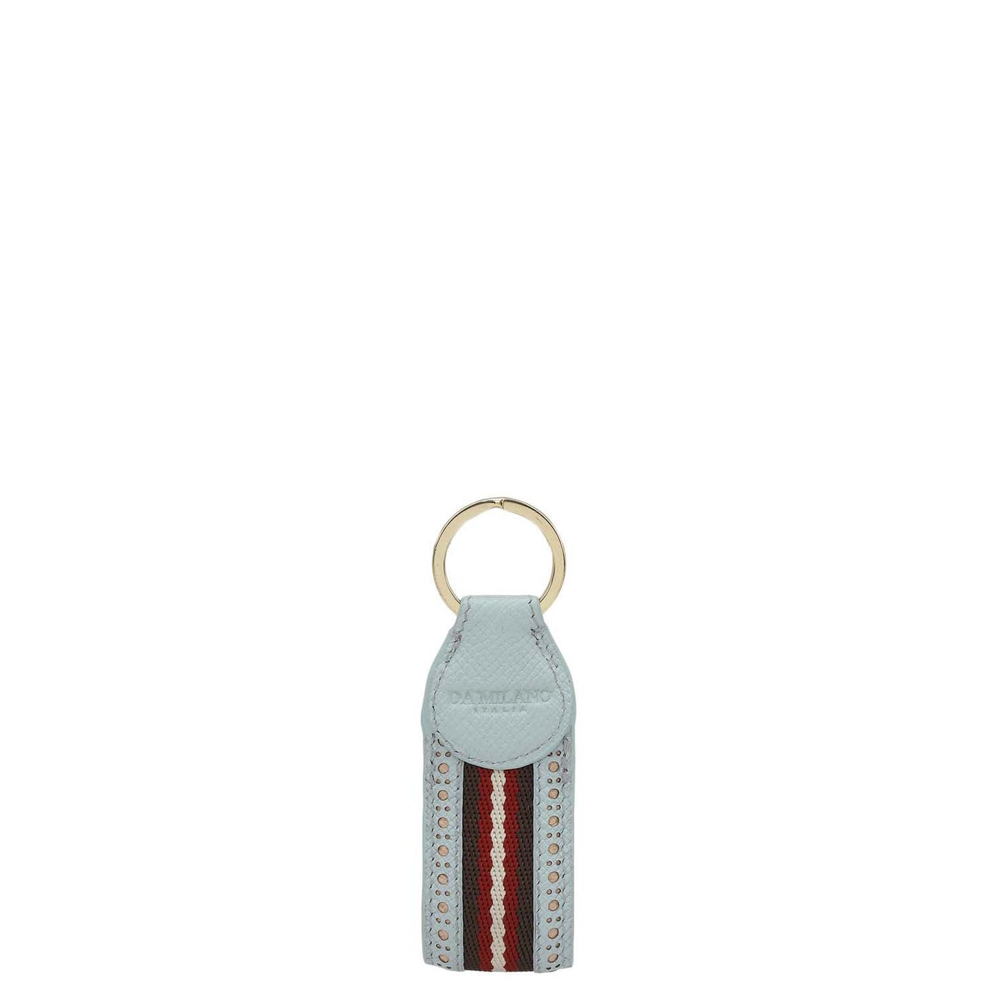Franzy Leather Key Chain - Cloud Blue