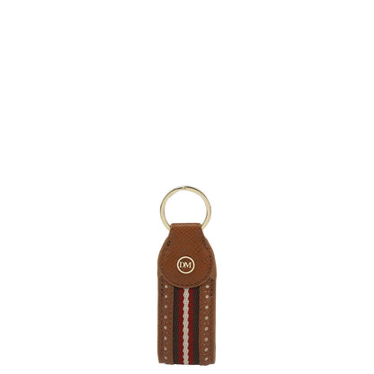 Franzy Leather Key Chain - Cognac