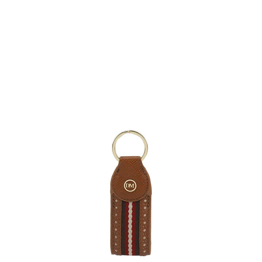 Franzy Leather Key Chain - Cognac