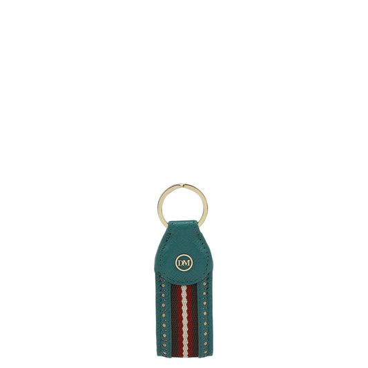 Franzy Leather Key Chain - Teal
