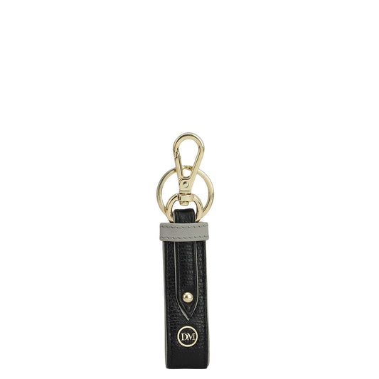 Lizard Leather Key Chain - Black