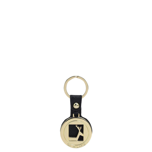 Franzy Leather Key Chain - Black