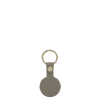 Franzy Leather Key Chain - Chalk