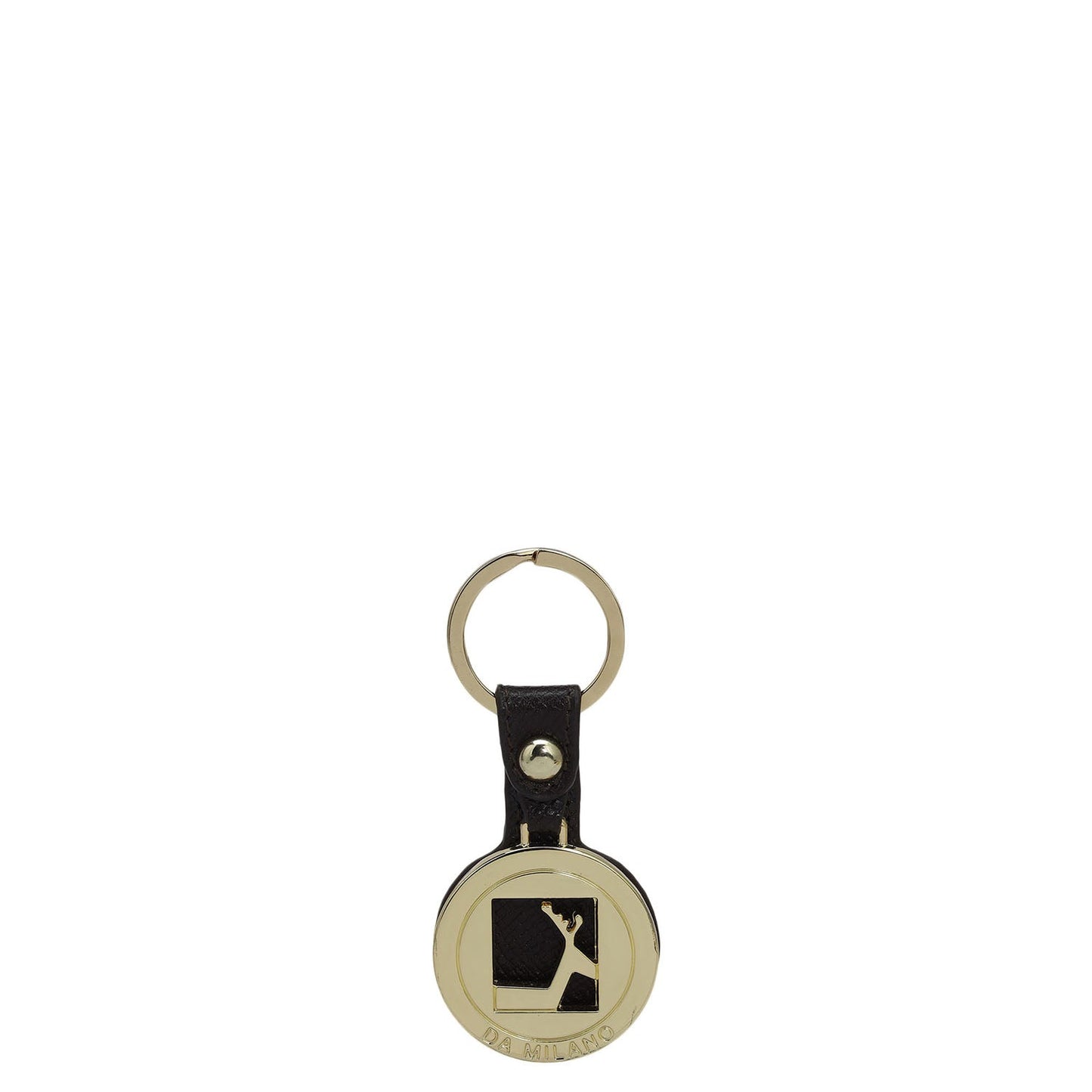 Franzy Leather Key Chain - Chocolate