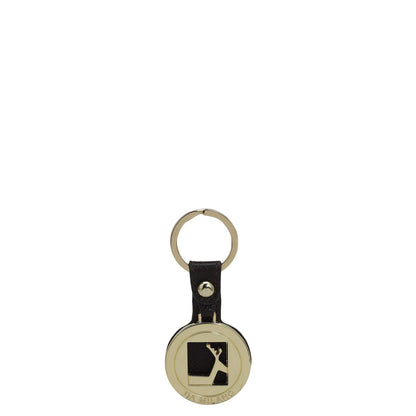 Franzy Leather Key Chain - Chocolate