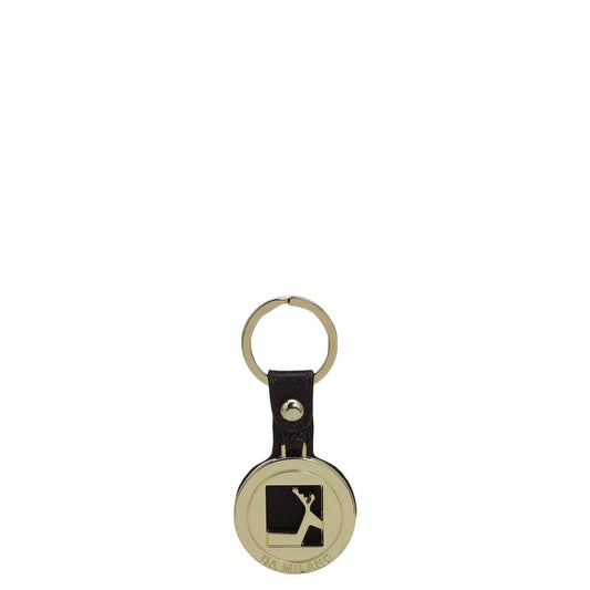 Franzy Leather Key Chain - Chocolate