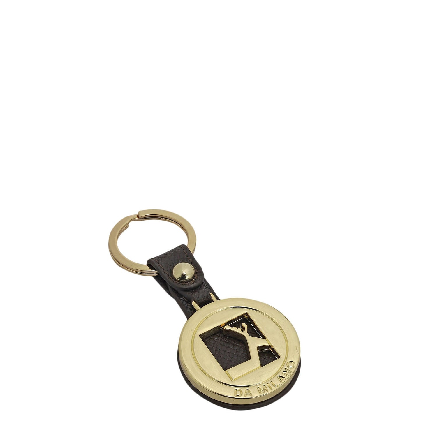 Franzy Leather Key Chain - Chocolate