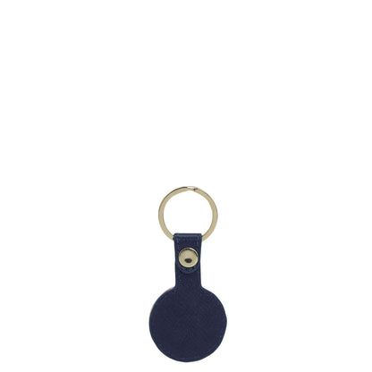 Franzy Leather Key Chain - Ink Blue