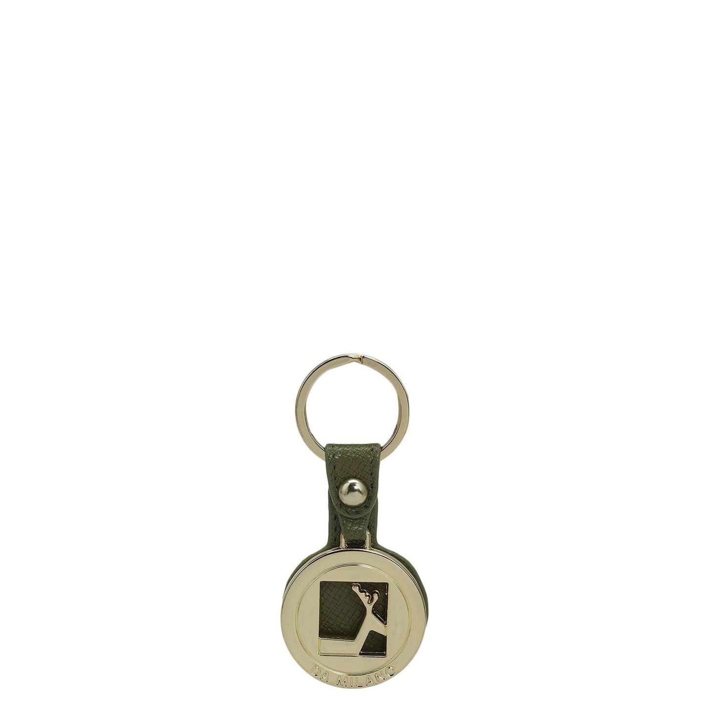 Franzy Leather Key Chain - Olive