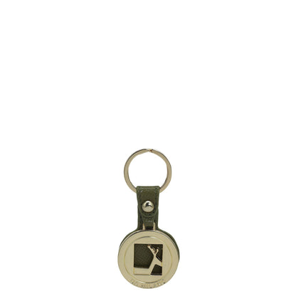 Franzy Leather Key Chain - Olive