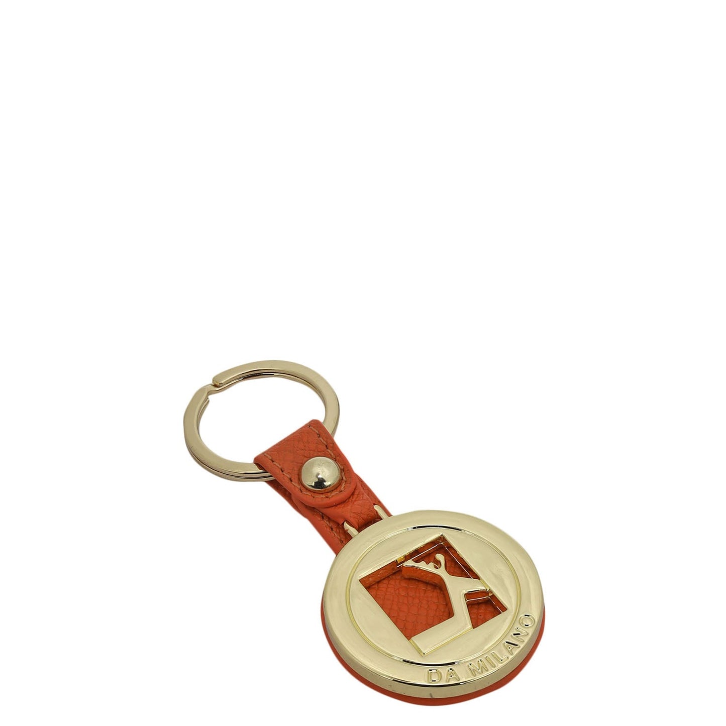 Franzy Leather Key Chain - Pumpkin