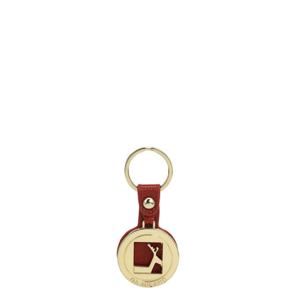 Franzy Leather Key Chain - Red
