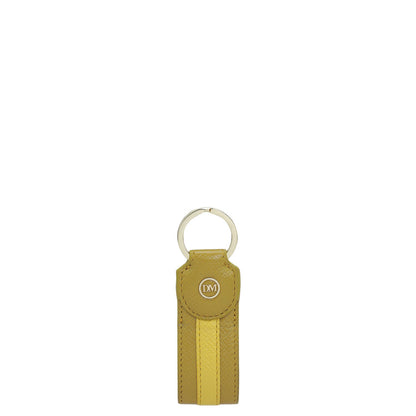 Franzy Leather Key Chain - Mustard