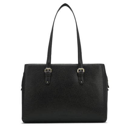 Medium Franzy Leather Shoulder Bag - Black