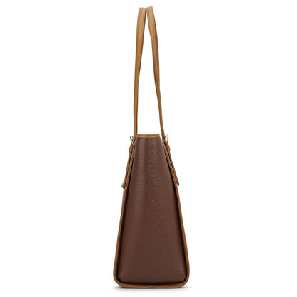 Medium Wax Leather Tote - Espresso