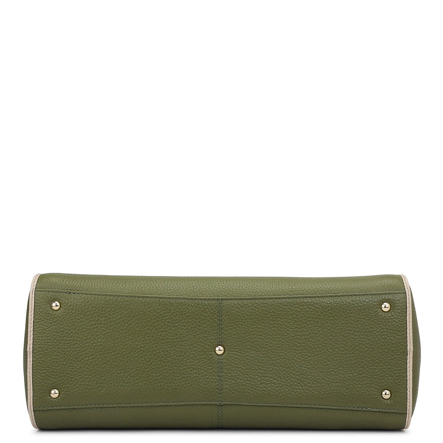 Medium Wax Leather Tote - Fern
