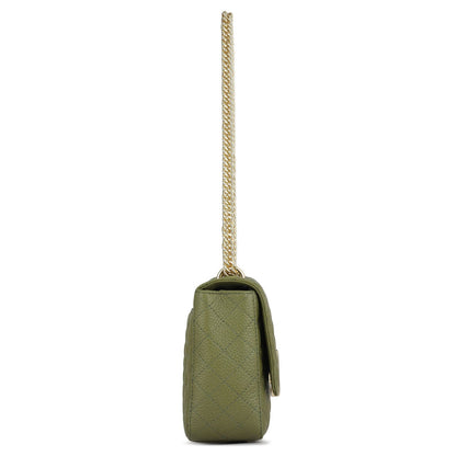 Medium Quilting Leather Shoulder Bag - Fern