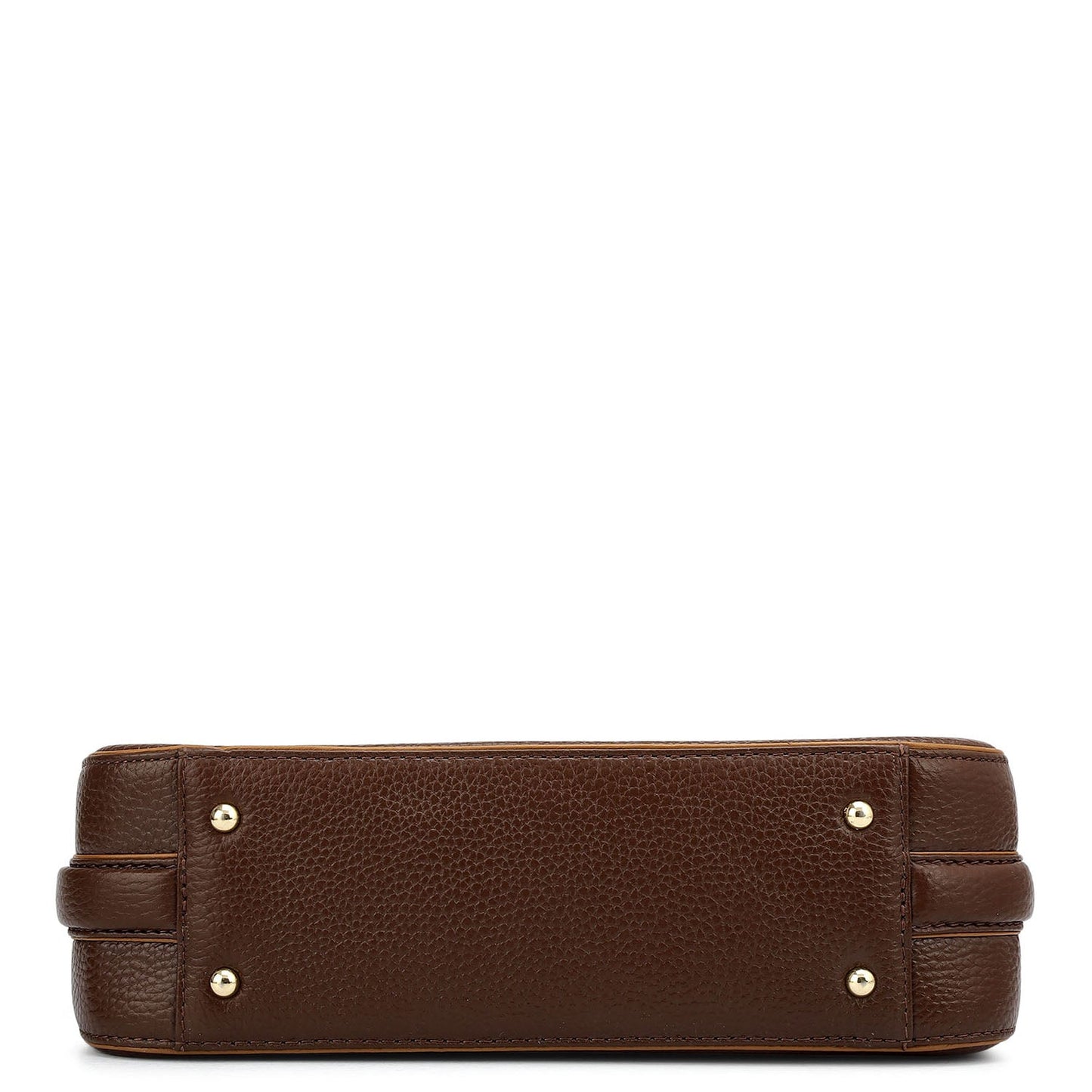 Small Wax Leather Baguette - Espresso