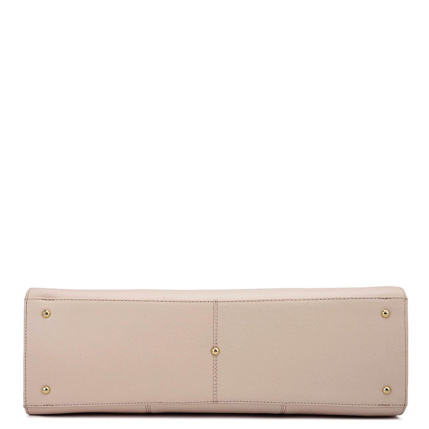 Large Franzy Leather Shoulder Bag - Blush