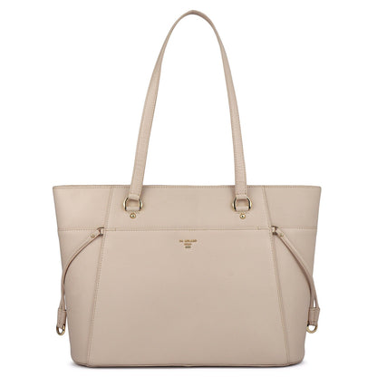 Large Saffiano Leather Tote - Powder Pink