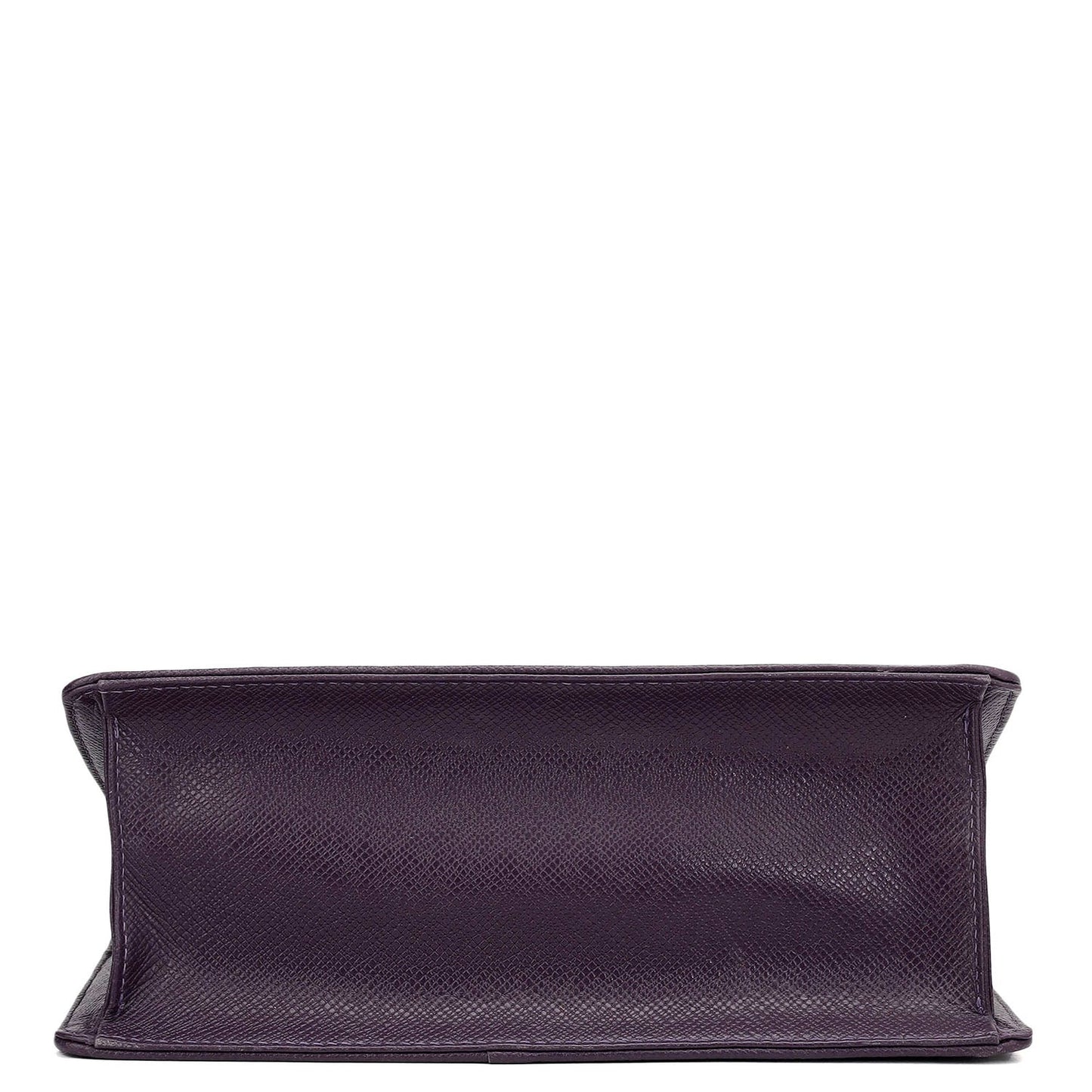 Small Croco Leather Shoulder Bag - Grapevine