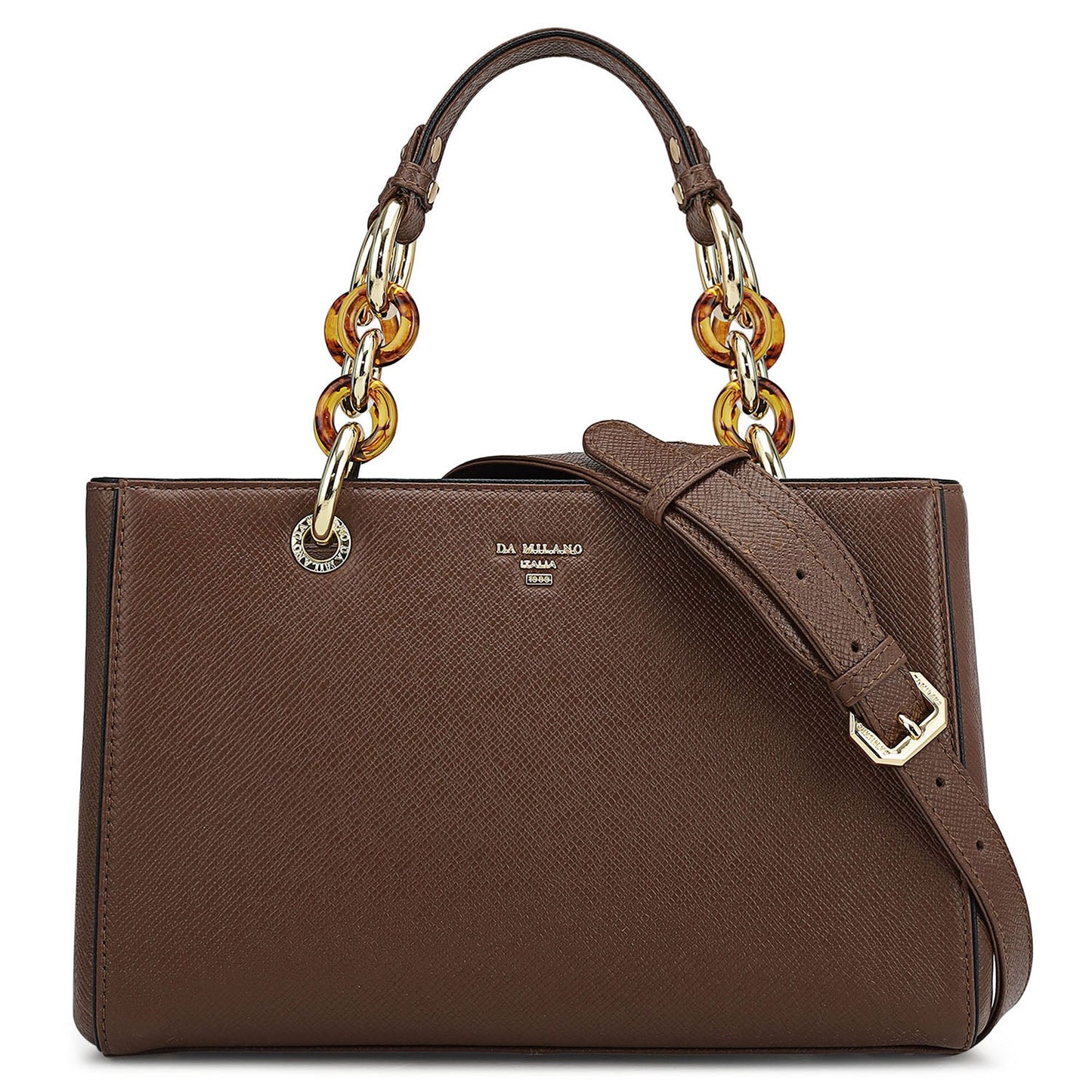 Small Franzy Leather Satchel - Date
