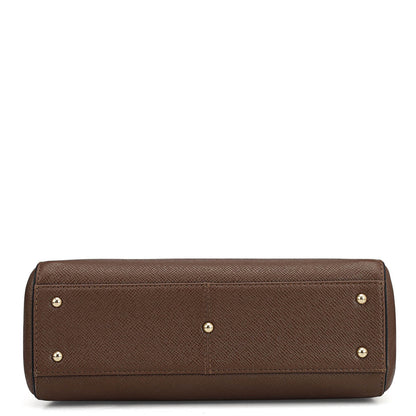 Small Franzy Leather Satchel - Date
