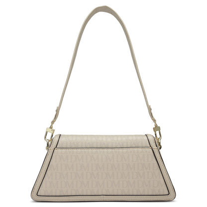 Small Monogram Leather Baguette - Dove