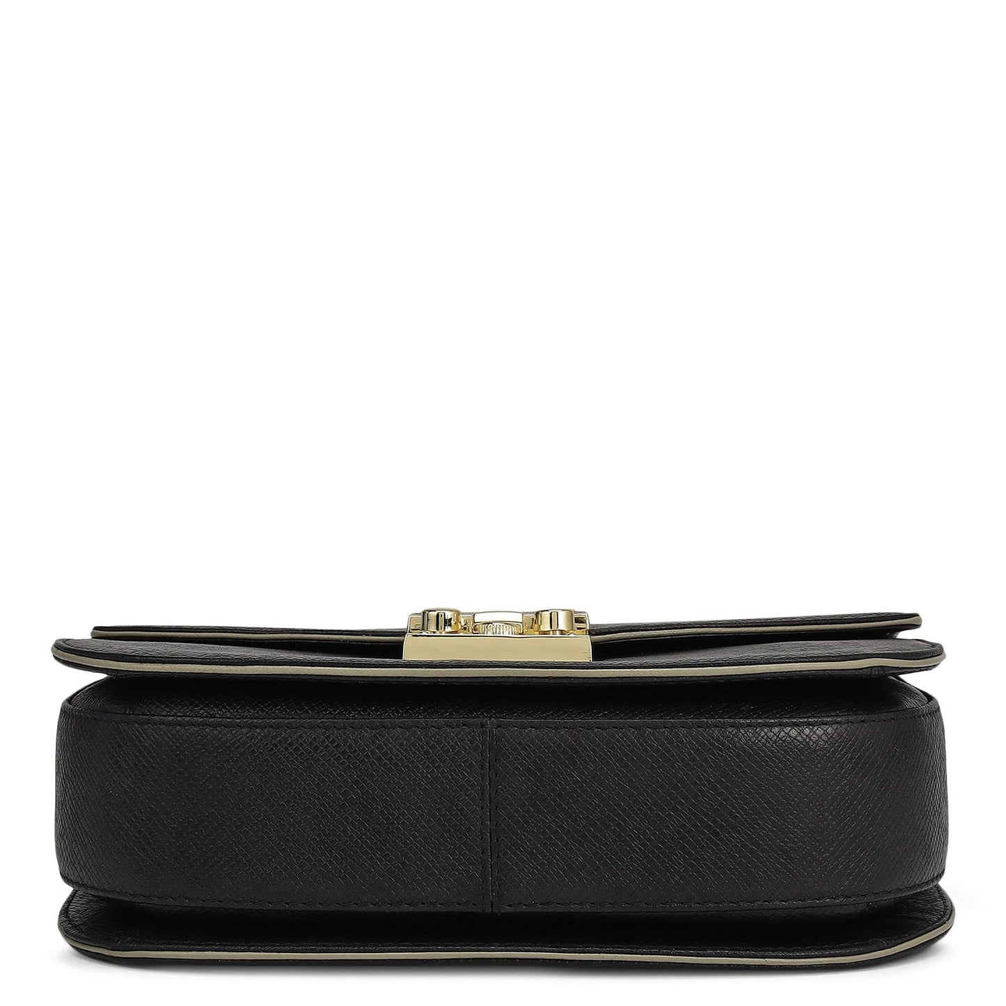 Small Franzy Leather Shoulder Bag - Black