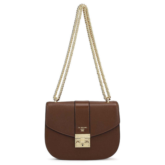 Small Franzy Leather Shoulder Bag - Date