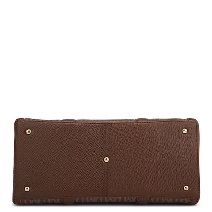 Medium Monogram Leather Satchel - Date