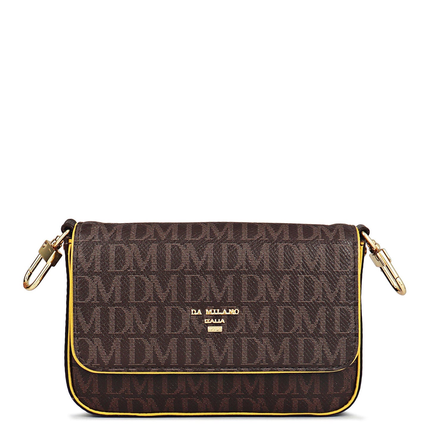 Monogram Franzy Leather Sling - Chocolate & Minion