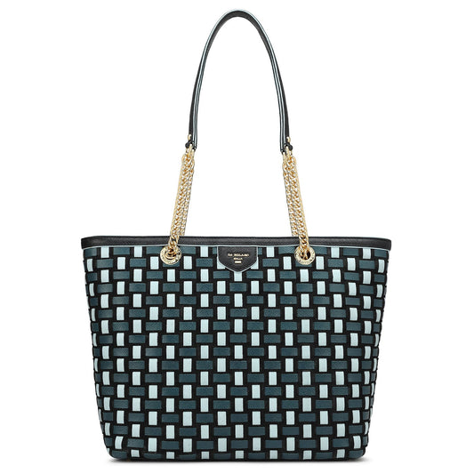 Medium Mat Franzy Leather Shoulder Bag - Black