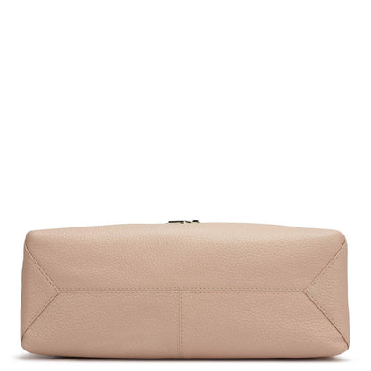 Medium Wax Leather Hobo - Feather