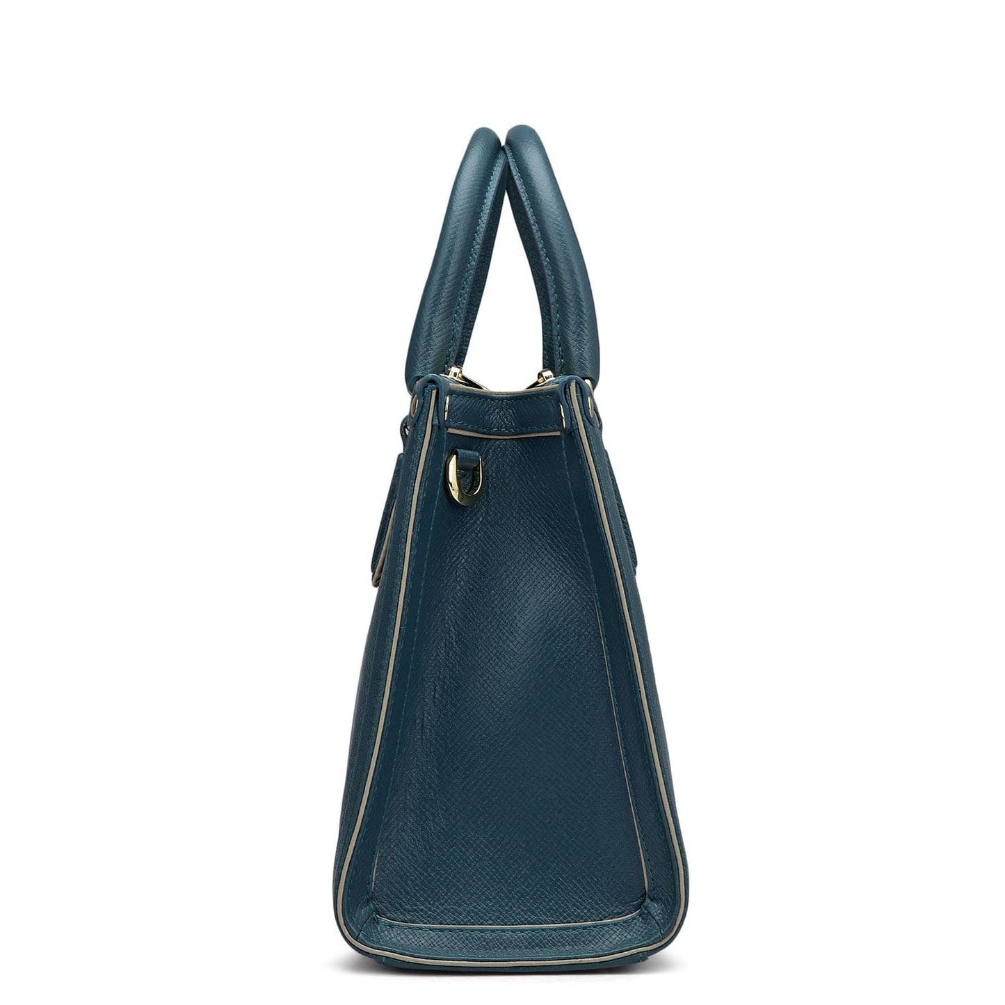 Small Franzy Leather Satchel - Octane