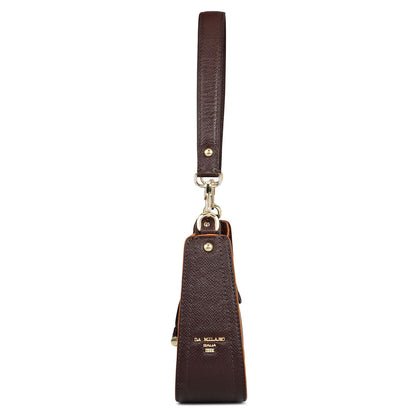 Monogram Franzy Leather Baguette - Chocolate