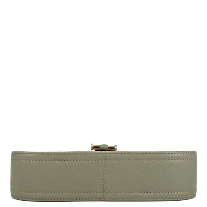 Monogram Franzy Leather Baguette - Stone Grey