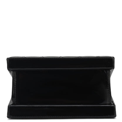 Small Patent Leather Satchel-Black