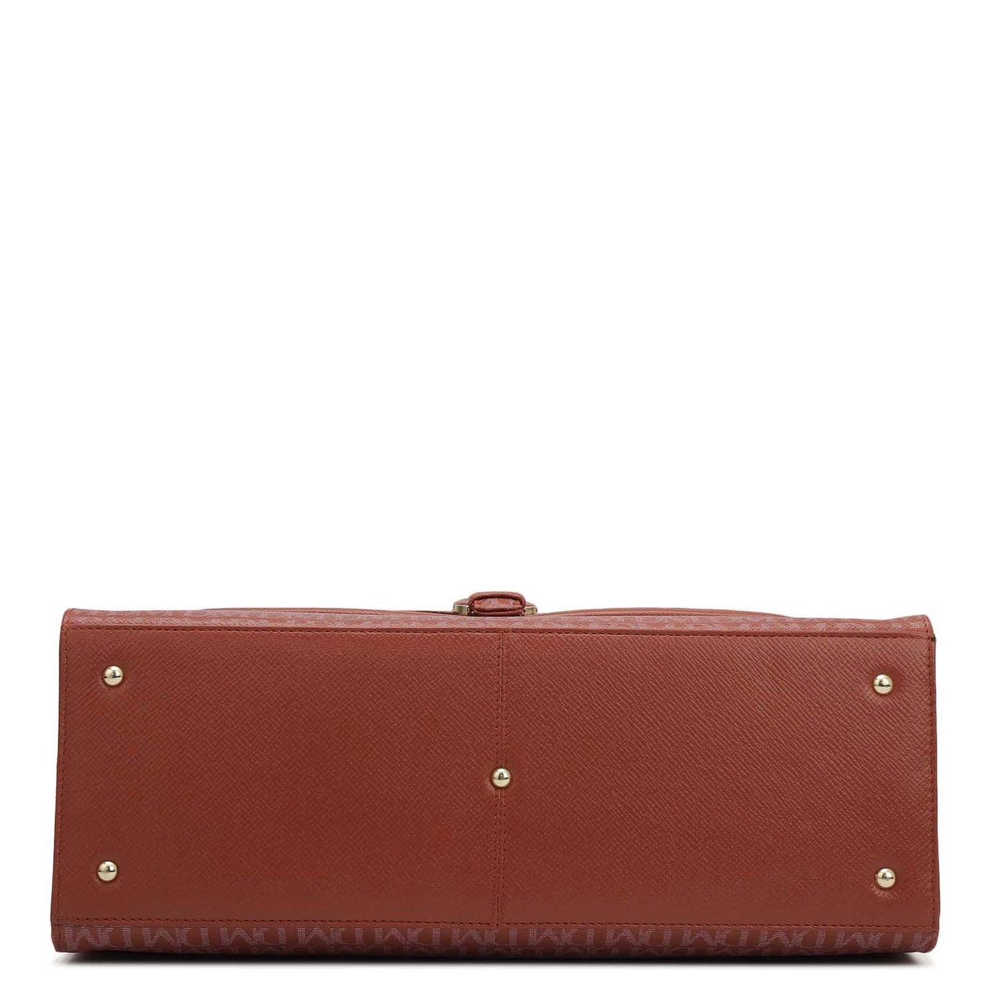 Medium Monogram Franzy Leather Satchel - Brick