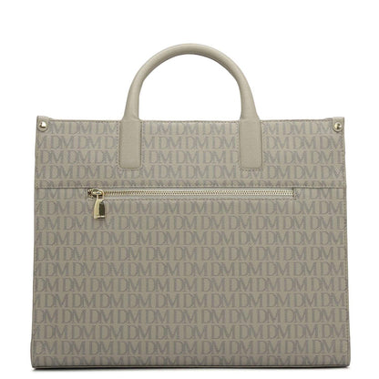 Medium Monogram Franzy Leather Satchel - Chalk