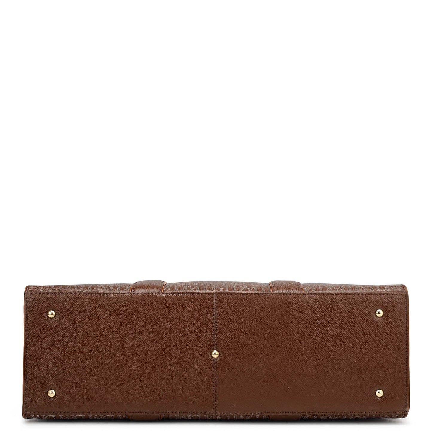 Large Monogram Leather Book Tote - Date