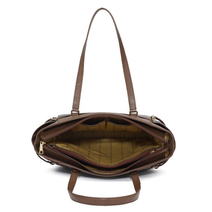 Medium Croco Franzy Leather Shoulder Bag - Date
