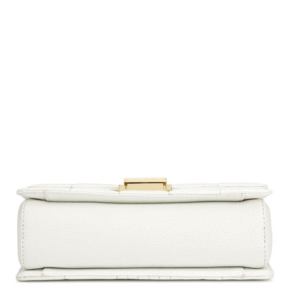 Small Wax Stripe Leather Shoulder Bag - Purity