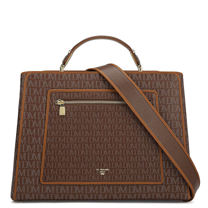 Medium Monogram Leather Book Tote   - Date