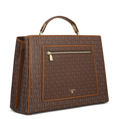 Medium Monogram Leather Book Tote   - Date