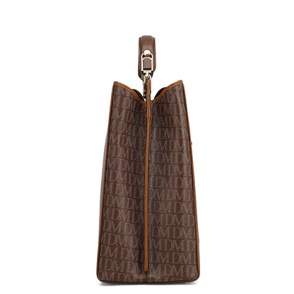 Medium Monogram Leather Book Tote   - Date