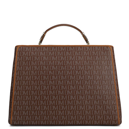 Medium Monogram Leather Book Tote   - Date
